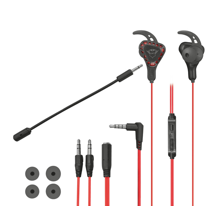 EAN 8713439230291 - Trust TRU GXT 408 Auriculares Alámbrico Dentro de oído Juego Negro, Rojo imagen 4