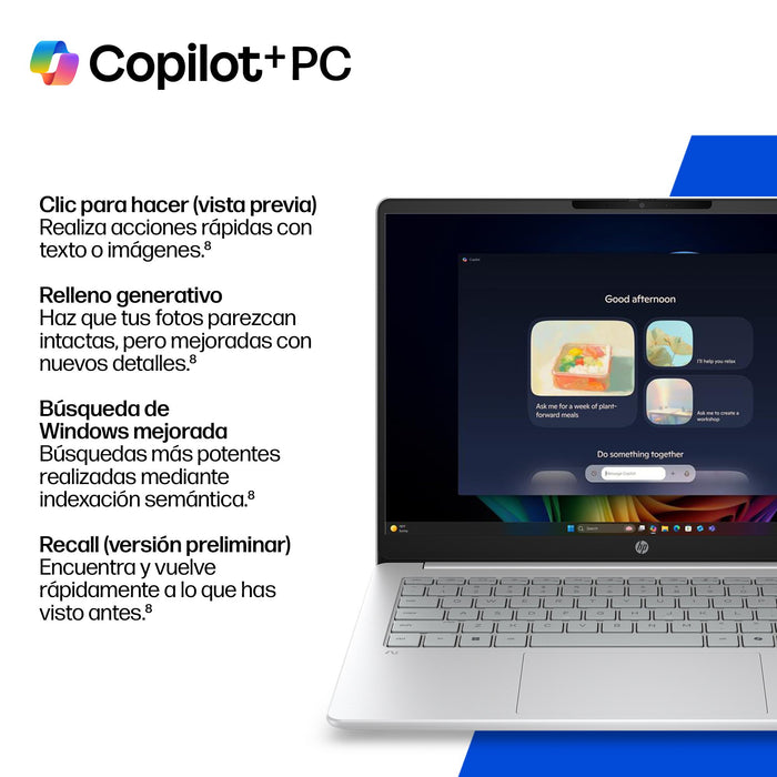 EAN 0821844699560 - HP OmniBook 3 Laptop Next Gen AI 14-hz0009nsx Copilot+ PC Snapdragon X1-26-100 Portátil 35,6 cm (14") 2K  imagen 7