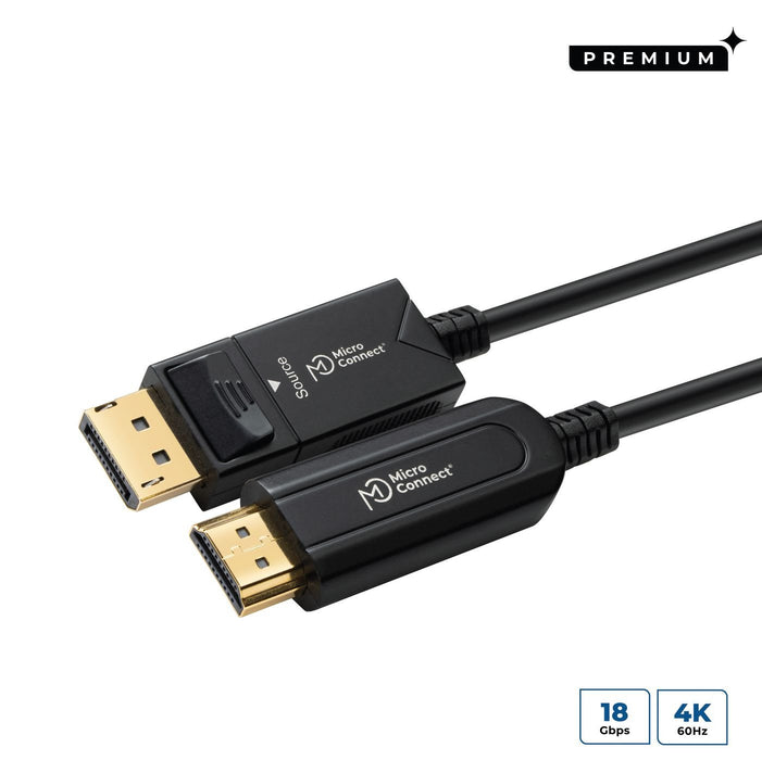 EAN 5704174211839 - Microconnect DP-HDMI-1500V1.4OP adaptador de cable de vídeo 15 m DisplayPort Negro imagen 1