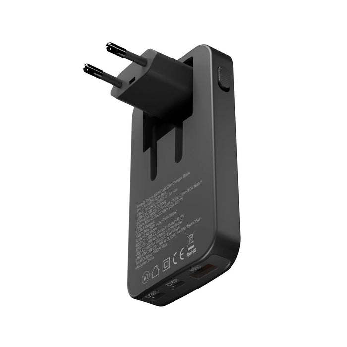 EAN 8594215991779 - Mobile Origin GAN-65W-SLM-BLK cargador de dispositivo móvil Universal Negro USB Carga rápida Interior imagen 8