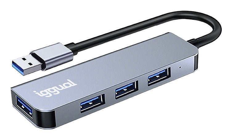 EAN 8435364319246 - iggual IGG319246 hub de interfaz USB 3.2 Gen 1 (3.1 Gen 1) Type-C 5000 Mbit/s Plata imagen 11