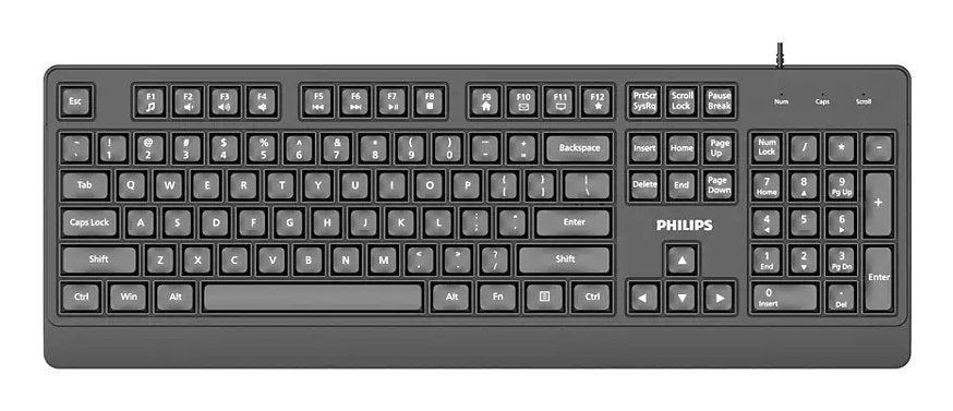 EAN 4895229156234 - Philips 2000 series SPK6247B/85 teclado Universal USB QWERTY Negro imagen 1
