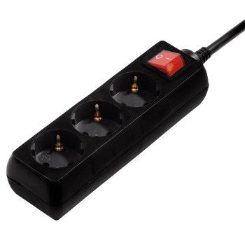 EAN 4047443182487 - Hama 00108816 limitador de tensión Negro 3 salidas AC 230 V 3 m imagen 1