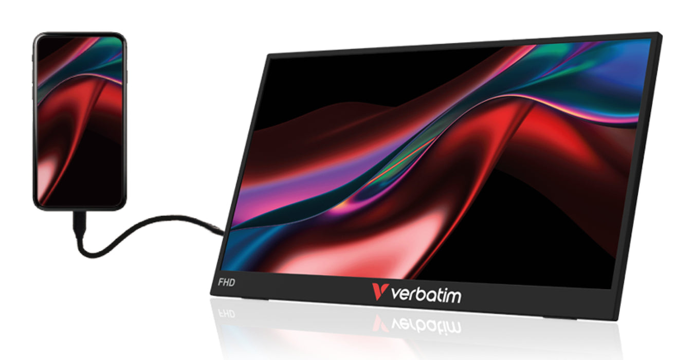EAN 23942324027 - Verbatim Portable 15.6" FHD Touch Monitor LIGHT Monitor portátil Negro 39,6 cm (15.6") LCD 1920 x 1080 Pixe imagen 3