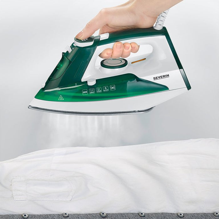 EAN 4008146035654 - Severin BA 3261 plancha Plancha a vapor Suela de cerámica 2400 W Blanco, Verde imagen 7