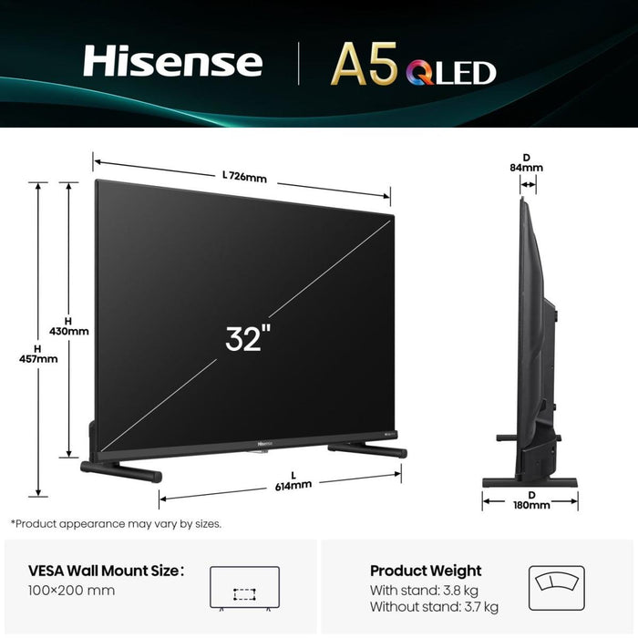 EAN 6942351418179 - Hisense 32A5Q 81,3 cm (32") Full HD Smart TV Wifi Negro imagen 2