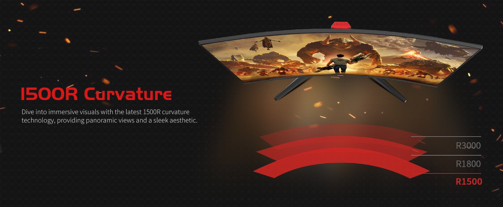 EAN 6940017322501 - Koorui G3221SC pantalla para PC 80 cm (31.5") 2560 x 1440 Pixeles Quad HD Negro imagen 10