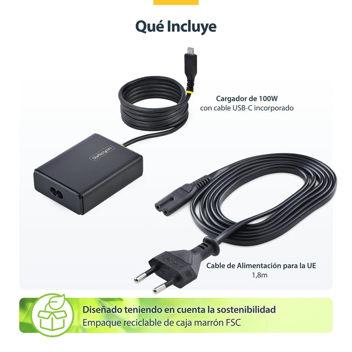 EAN 0065030922029 - StarTech.com 1100LE-USB-C-CHARGER adaptador e inversor de corriente Interior Negro imagen 12