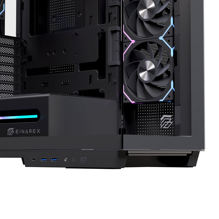 EAN 6977277360479 - Einarex EXCS-ZE-10KR-B carcasa de ordenador Midi Tower Negro imagen 5