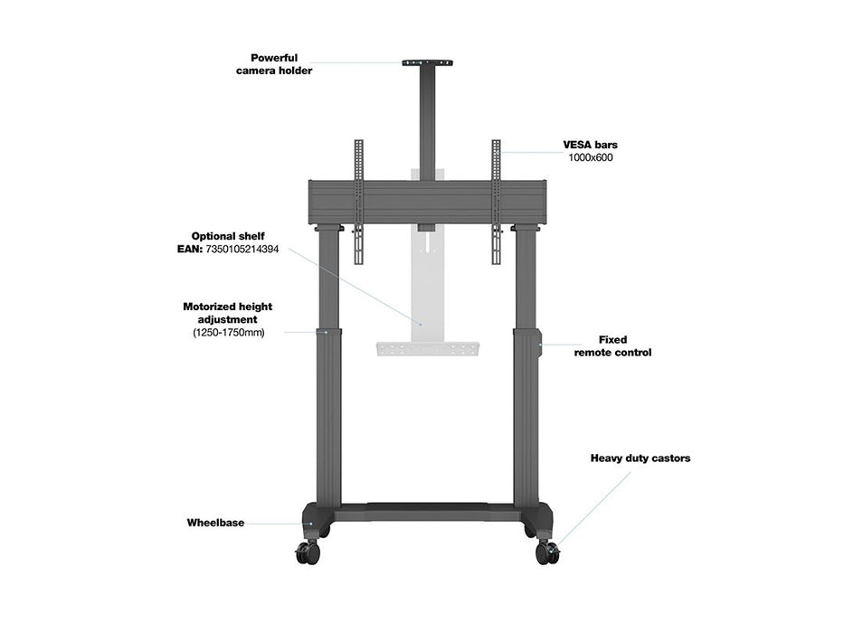 EAN 7350105213120 - Multibrackets 3120 soporte para TV 2,79 m (110") Negro imagen 14