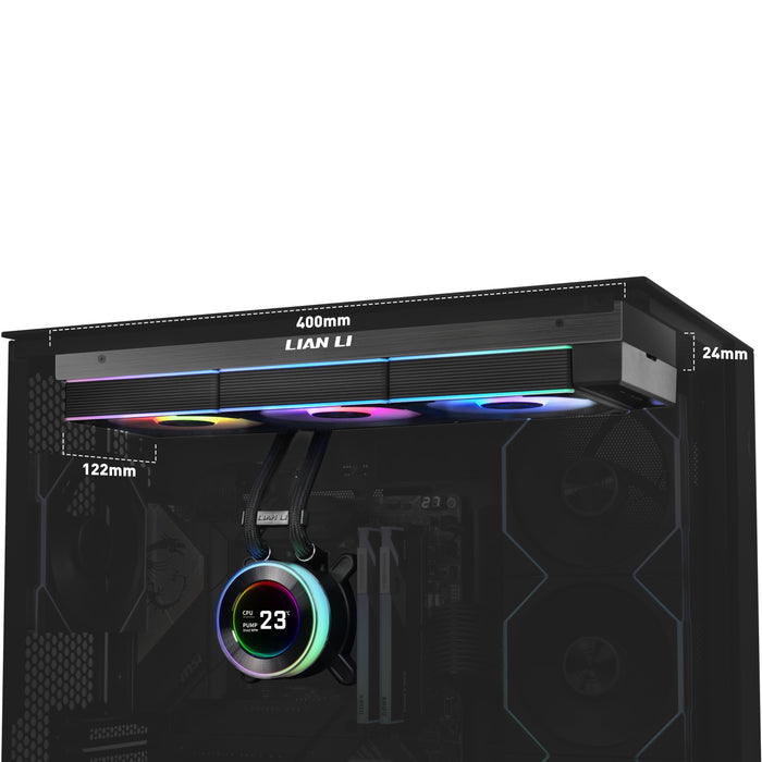 EAN 4718466017994 - Lian Li GA II Hydroshift II LCD-C 360CL Procesador Sistema de refrigeración líquida todo en uno 12 cm Neg imagen 3