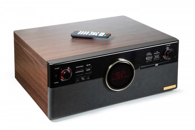 EAN 4260358124360 - Technaxx TX-137 Tocadiscos de tracción por correa Negro, Madera Semiautomático imagen 1