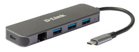 EAN 0790069468612 - D-Link DUB-2334 base para portátil y replicador de puertos Alámbrico USB Tipo C Gris imagen 1