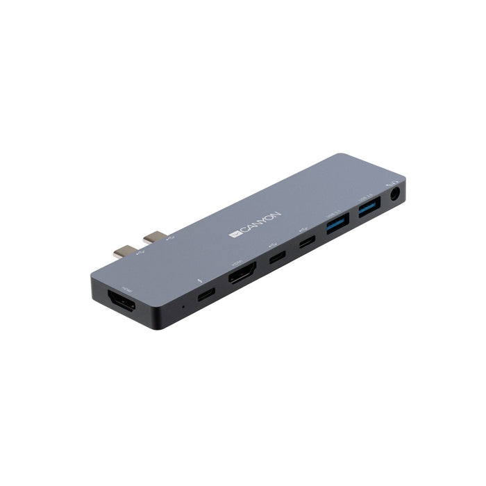 EAN 5291485006136 - Canyon CNS-TDS08DG base para portátil y replicador de puertos Gris imagen 2