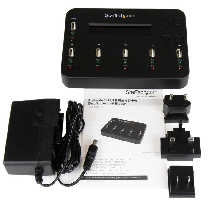 EAN 0065030856508 - StarTech.com USBDUP15 duplicador de datos y soporte Duplicador de pendrives Negro 5 copias imagen 4