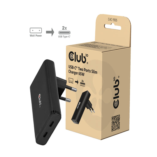 EAN 8719214473945 - CLUB3D CAC-1935 cargador de dispositivo móvil Universal Negro Corriente alterna Carga rápida Interior imagen 1