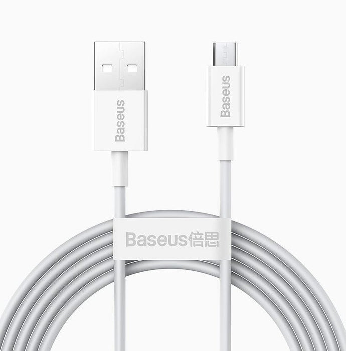 EAN 6953156208506 - Baseus Superior cable USB USB 2.0 2 m USB A Micro-USB A Blanco imagen 1