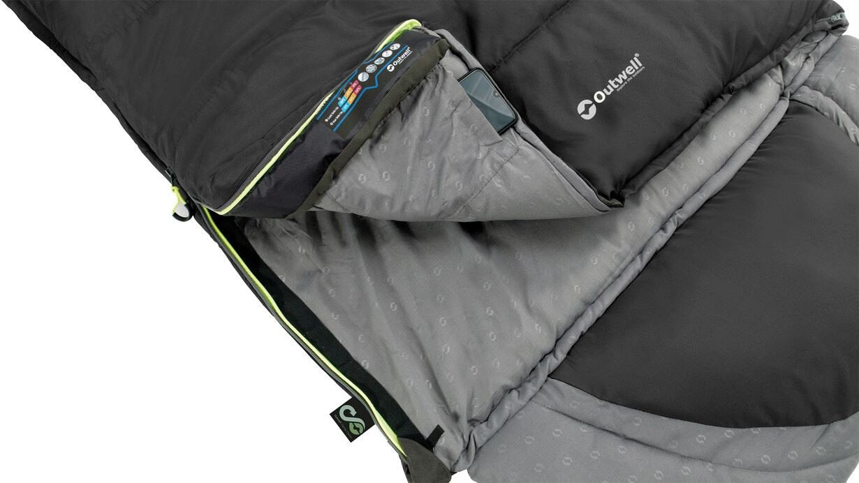 EAN 5709388136121 - Outwell Contour Adulto Saco de dormir rectangular Poliéster Negro, Gris imagen 2