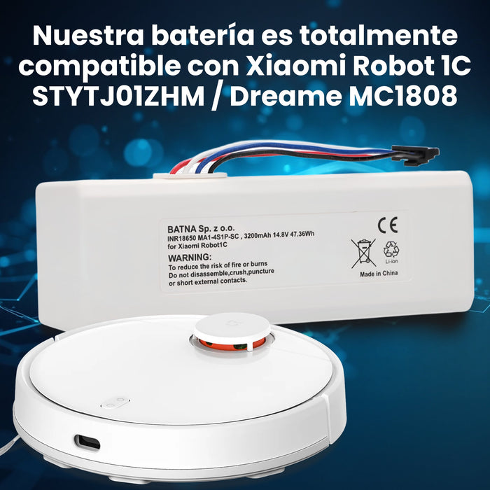 EAN 5906168635182 - Extralink Xiaomi Robot 1C P1904-4S1P-MM, 3200mAh, 47,36Wh | Baterij akumuliatorius | STYTJ01ZHM Mijia 1C  imagen 13