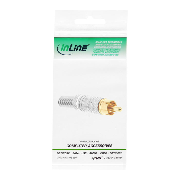 EAN 4043718092703 - InLine 99110N conector RCA Oro, Plata, Blanco imagen 3