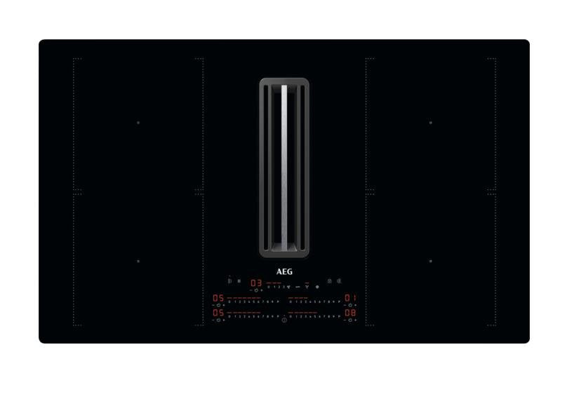 EAN 7332543838639 - AEG CCE84751CB Negro Integrado 83 cm Con placa de inducción 4 zona(s) Campana integrada imagen 1