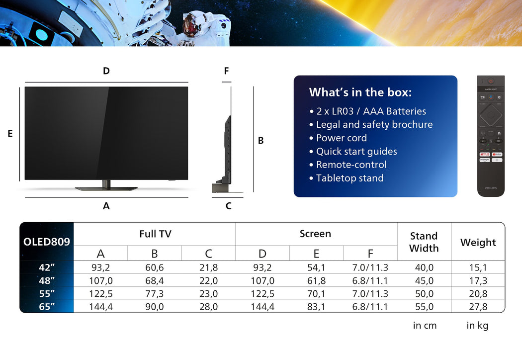 EAN 8718863042038 - Philips 48OLED809/12 Televisor 121,9 cm (48") 4K Ultra HD Smart TV Wifi Gris imagen 2