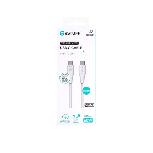 EAN 5715063042281 - eSTUFF ES604270 cable USB USB 2.0 2 m USB C Blanco imagen 2