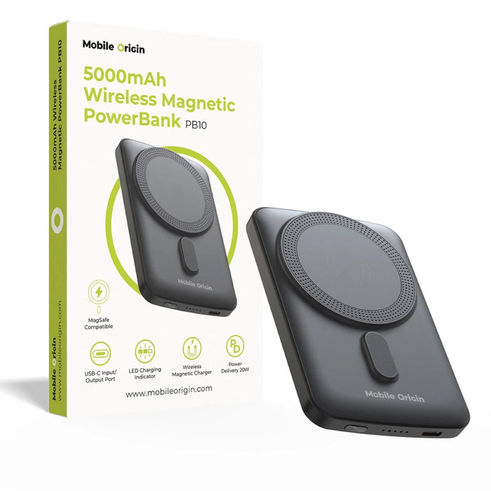 EAN 8594215994688 - Mobile Origin MO-WMP-PB10 batería externa Polímero de litio 5000 mAh Cargador inalámbrico Negro imagen 5