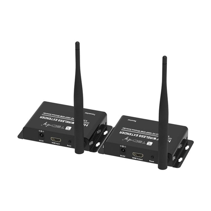 EAN 8059018365634 - Techly IDATA HDMI-WL55 extensor audio/video Transmisor y receptor de señales AV Negro imagen 2