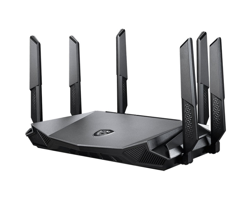 EAN 4719072983345 - MSI RadiX AX6600 WiFi 6 Tri-Band router inalámbrico Gigabit Ethernet Tribanda (2,4 GHz/5 GHz/5 GHz) Negro imagen 1