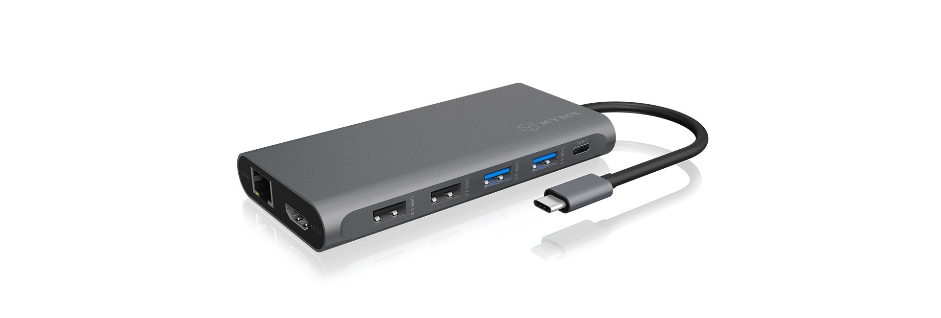 EAN 4250078170525 - ICY BOX IB-DK4050-CPD Alámbrico USB 3.2 Gen 1 (3.1 Gen 1) Type-C Antracita imagen 1