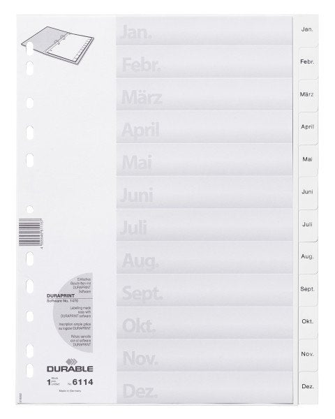 EAN 4005546611167 - Durable 611402 divisor Blanco imagen 2