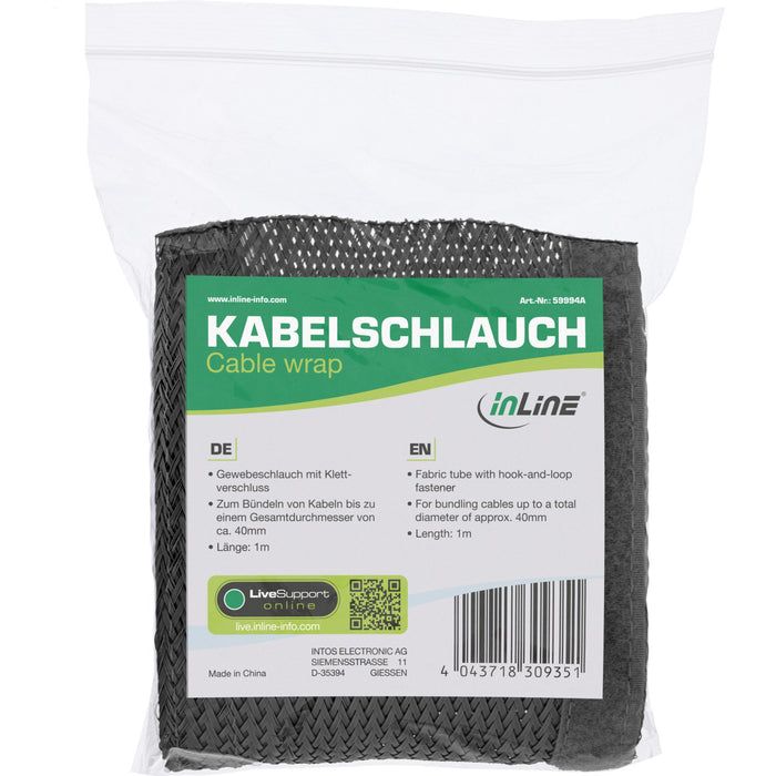 EAN 4043718309351 - InLine 59994A organizador de cables Pasacables Negro 1 pieza(s) imagen 5
