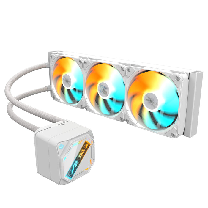 EAN 4719331555344 - GIGABYTE GAMING 360 ICE Procesador Sistema de refrigeración líquida todo en uno 12 cm Blanco 1 pieza(s) imagen 1
