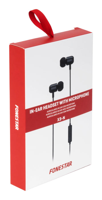 EAN 8422521003742 - Fonestar X3-N auricular y casco Auriculares Alámbrico Dentro de oído Business/Everyday Negro imagen 2