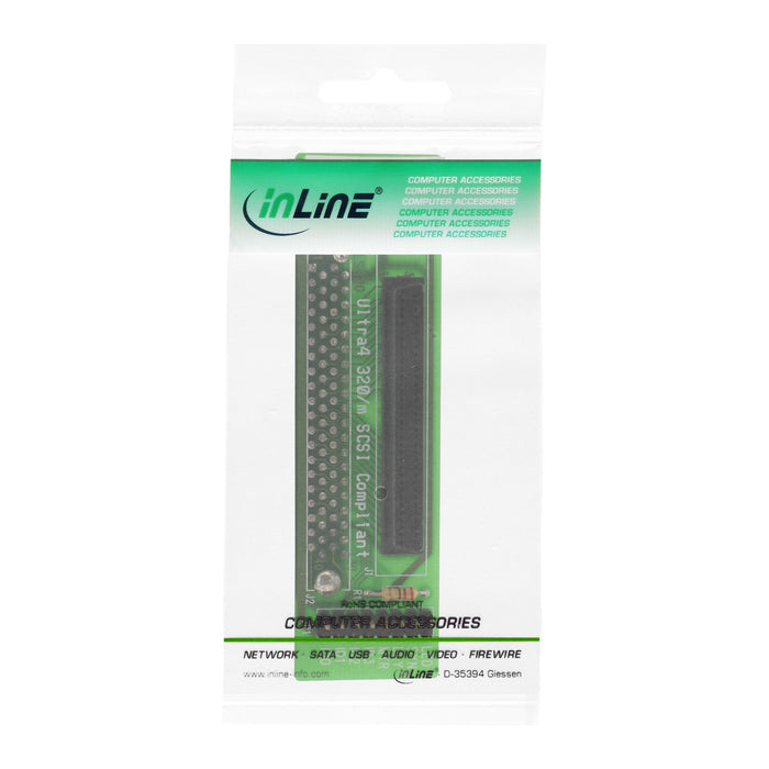 EAN 4043718011001 - InLine 82680 cambiador de género para cable 80pin 68pin Negro, Verde imagen 3
