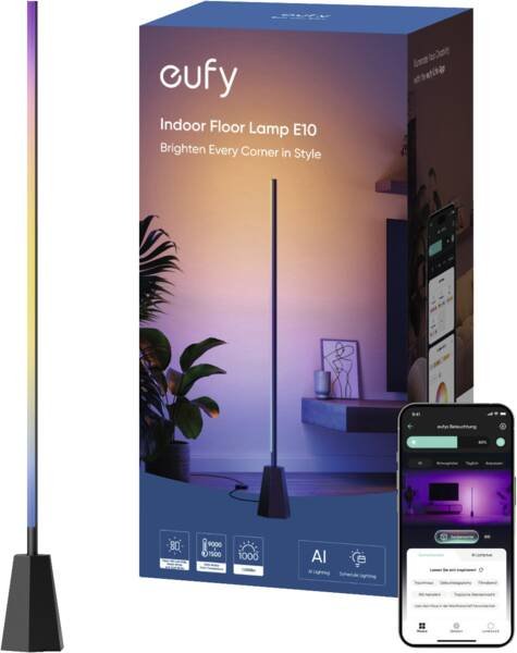 EAN 0194644211707 - Eufy Zimmer-Stehlampe E10 Lámpara de pie inteligente Wi-Fi imagen 1