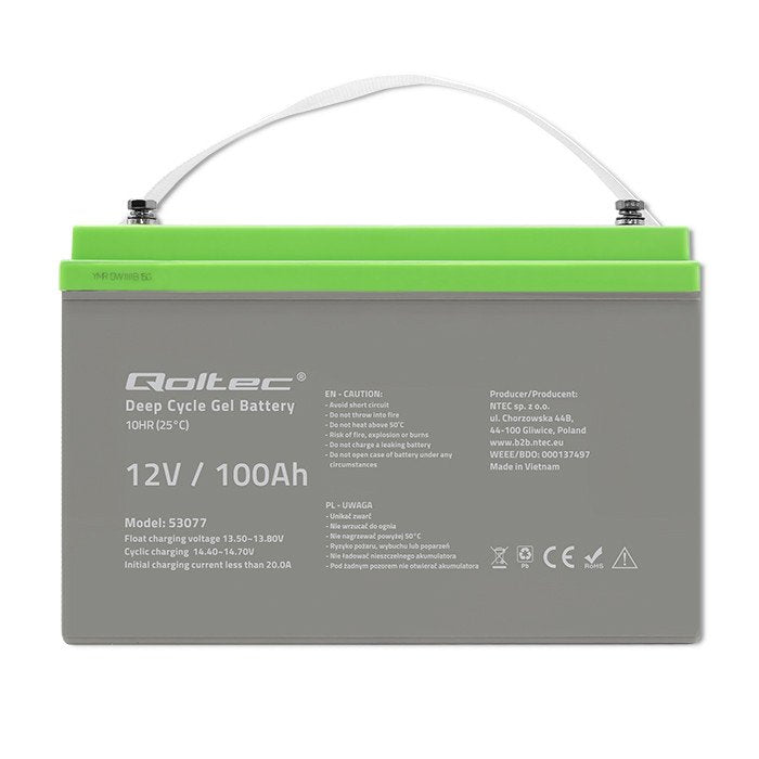 EAN 5901878530772 - Qoltec 53077 batería para sistema ups Sealed Lead Acid (VRLA) 12 V 100 Ah imagen 4