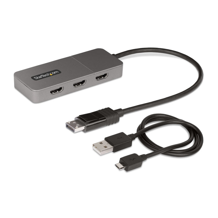 EAN 0065030897631 - StarTech.com MST14DP123HD adaptador de cable de vídeo 0,3 m 3 x HDMI Gris imagen 7