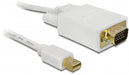 EAN 4043619829224 - DeLOCK Displayport mini to VGA 3 m VGA (D-Sub) mini DisplayPort Blanco imagen 1