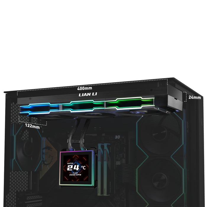 EAN 4718466021366 - Lian Li HydroShift II LCD-S 360 TL Procesador Kit de refrigeración líquida 12 cm Negro 1 pieza(s) imagen 5