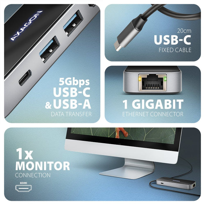 EAN 8595247908674 - Axagon Nicht kategorisiert Alámbrico USB 3.2 Gen 1 (3.1 Gen 1) Type-C Negro imagen 5