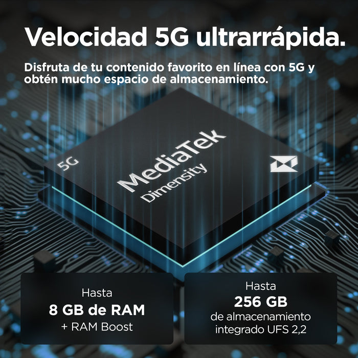 EAN 840023276477 - Motorola moto g55 5G 16,5 cm (6.49") SIM doble Android 14 USB Tipo C 8 GB 256 GB 5000 mAh Gris imagen 9