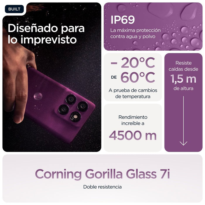 EAN 840023288883 - Motorola edge 60 pro 16,9 cm (6.67") SIM doble Android 15 5G USB Tipo C 12 GB 512 GB 6000 mAh Púrpura imagen 18