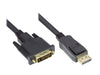 EAN 4014619246861 - Alcasa DP-DVI1 adaptador de cable de vídeo 1 m DisplayPort DVI-D Negro imagen 1