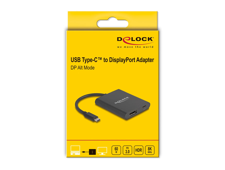 EAN 4043619642021 - DeLOCK USB Type-C Adapter zu DisplayPort Negro imagen 3