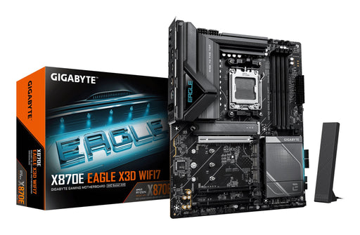 EAN 4719331879532 - GIGABYTE X870E EAGLE X3D WIFI7 AMD X870E Zócalo AM5 ATX imagen 1