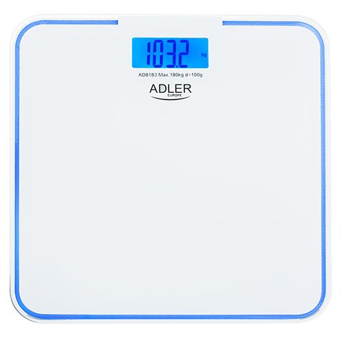 EAN 5905575902269 - Adler AD 8183 báscula de baño Plaza Azul, Blanco Báscula personal electrónica imagen 1