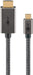 EAN 4040849756993 - Goobay 75699 adaptador de cable de vídeo 1 m USB Tipo C HDMI tipo A (Estándar) Negro, Plata imagen 1