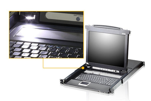 EAN 4710469344725 - ATEN CL5708M consola de rack 43,2 cm (17") Negro 1U imagen 2